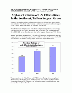 Afghan Criticism of US Effort Rises-Cover